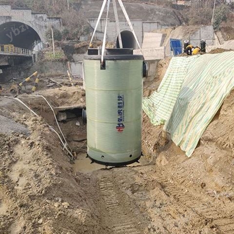廣西一體化預制泵站玻璃鋼污水泵站* 一體化預制泵站選型