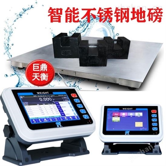 海鮮廠大量程不銹鋼防水定制地磅電子秤