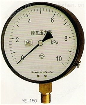 YE100 150系列膜盒壓力表-耐震壓力表